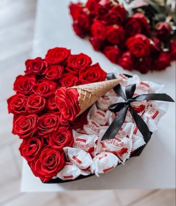 Raffaello &Kırmızı Güller