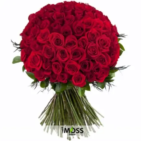 Naturel Kırmızı Gül Buketi