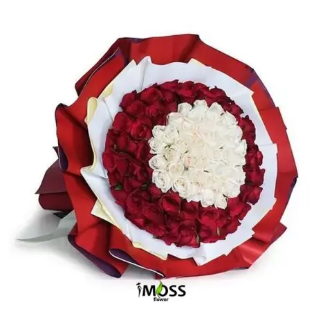 Kırmızı ve Beyaz Güller 
