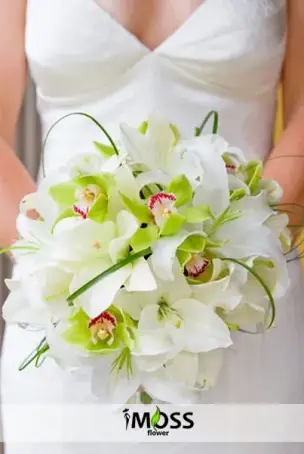 Cymbıdıum Orkide Gelin El Buketi