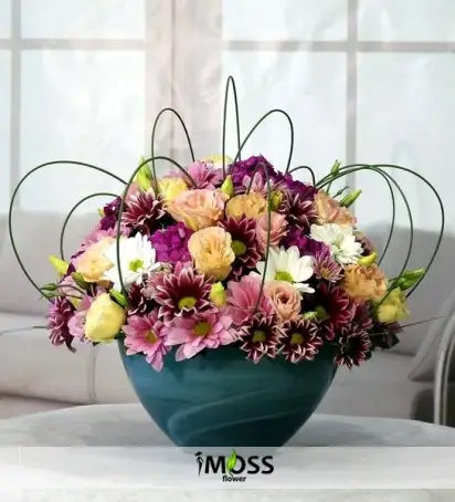 Ozel Kasede Mevsim Çiçekleri