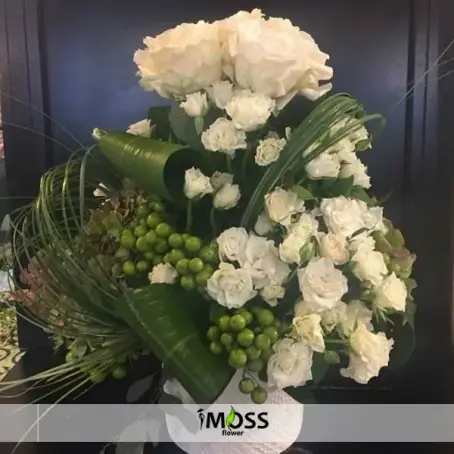 Seramikte Beyaz Güller